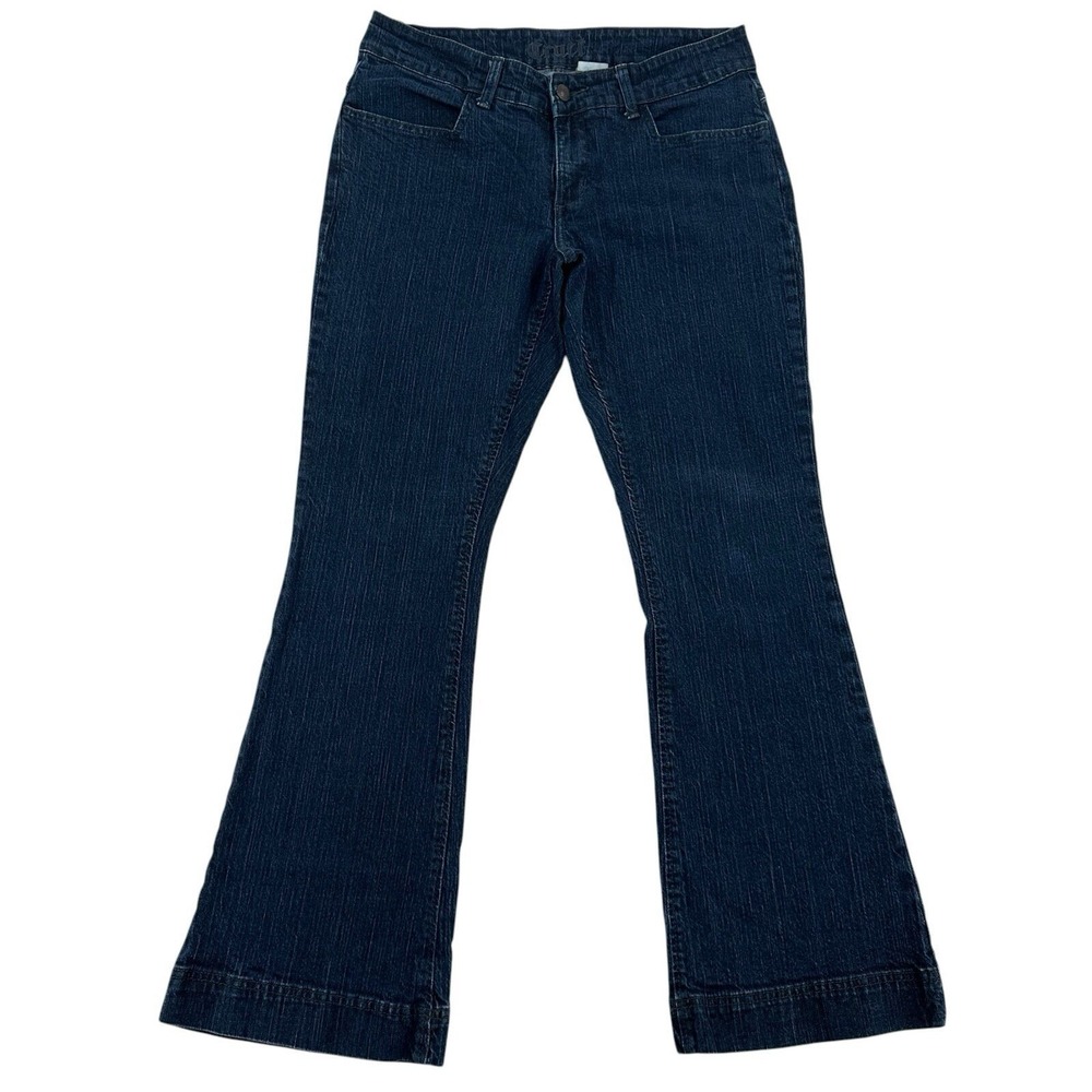 Cruel Girl Fallon Flare Leg Trouser Jeans Dark Wash  Regular Western Womens 11